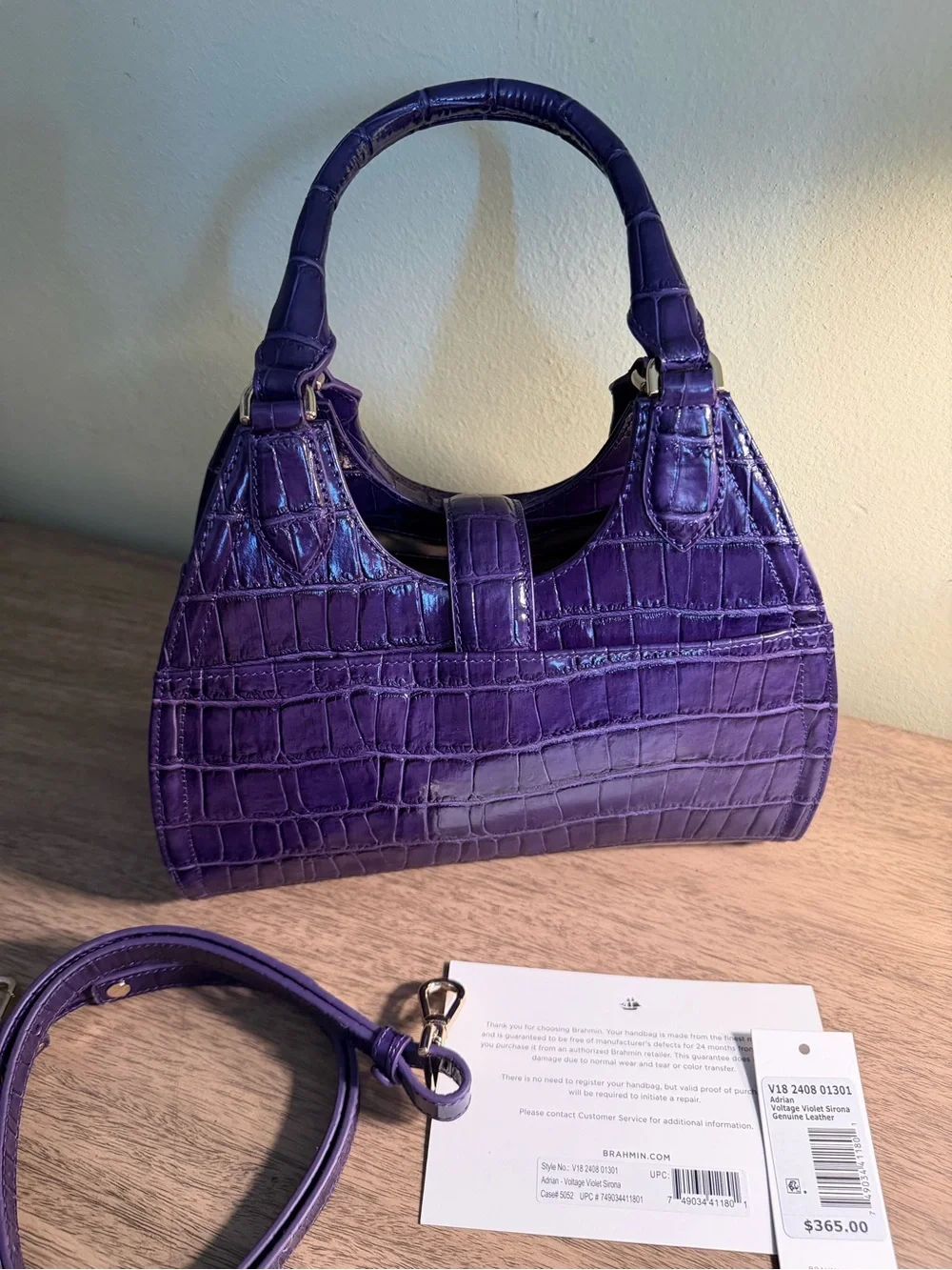 Brahmin Voltage Violet Sirona Adrian